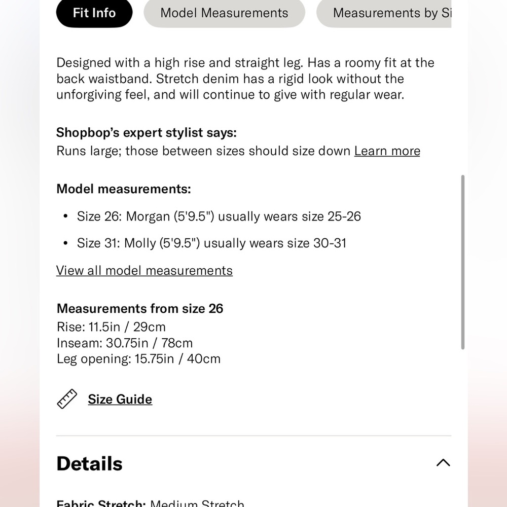 Madewell Women's “The 90’s Straight” Jeans 26, “Rondell” wash. - Picture 5 of 6